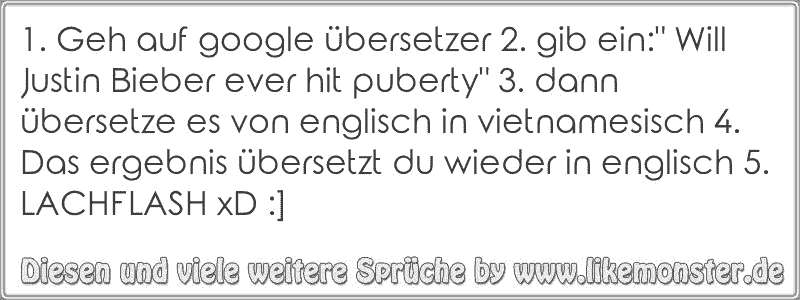 1 Geh Auf Google übersetzer 2 Gib Ein Will Justin Bieber Ever