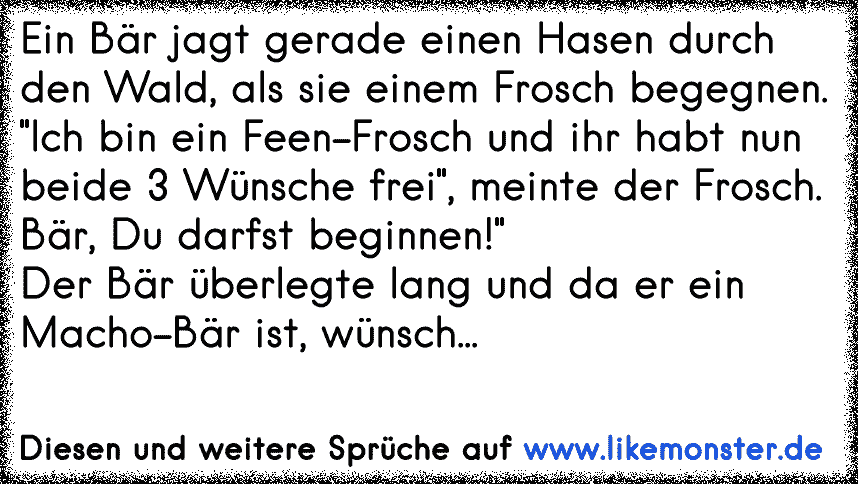 Küssen sprüche frosch Gedicht Frosch