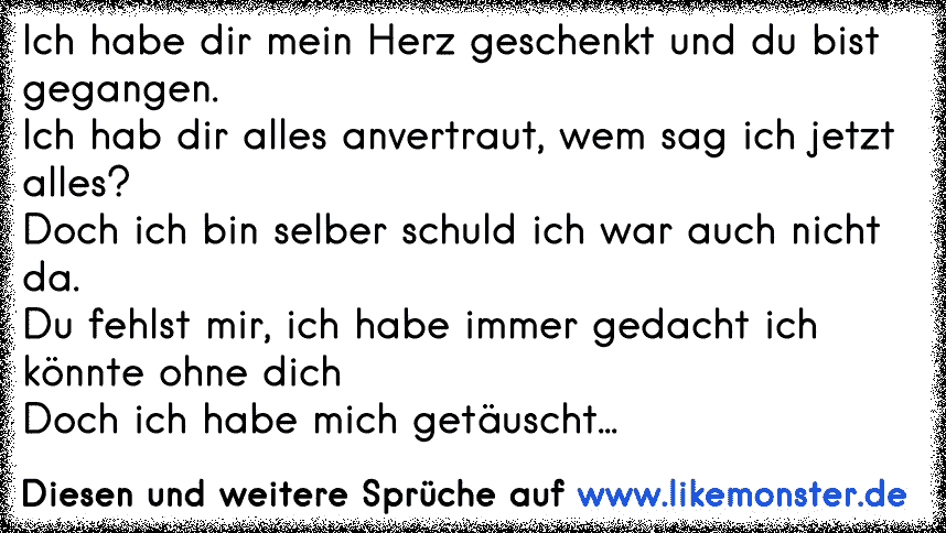 Ich habe alles gegeben und immer gekämpft, und doch hab ich am Ende