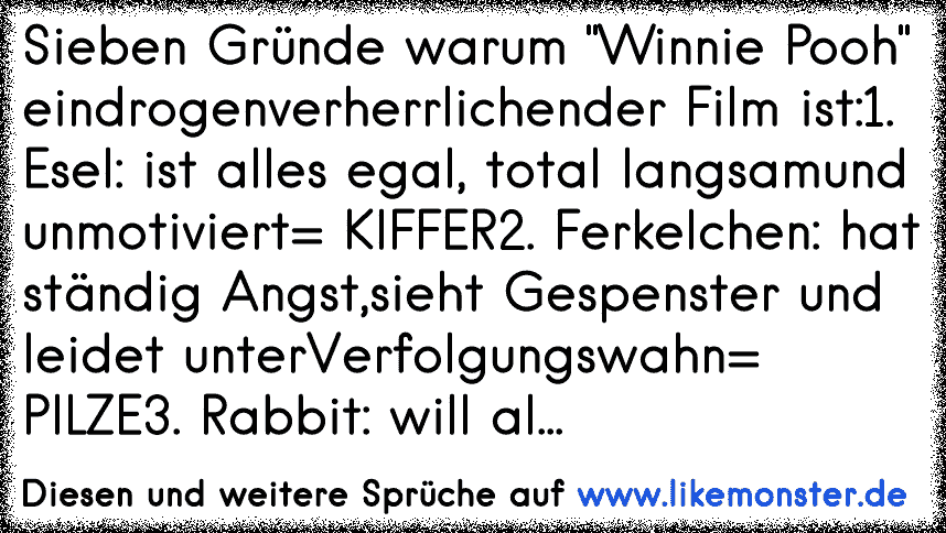 Weisheiten Sprüche Winnie Pooh Esel Sprüche Sprüche Zitate